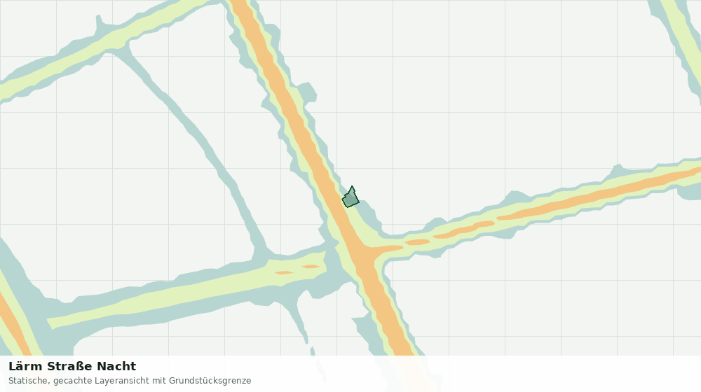 Statische Kartenansicht: Lärm Straße Nacht