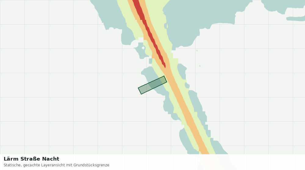 Statische Kartenansicht: Lärm Straße Nacht