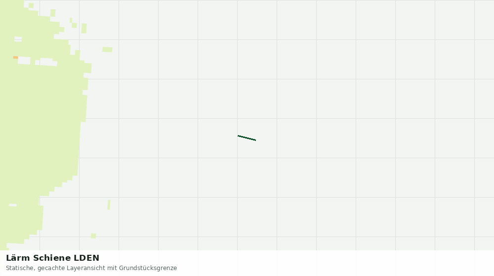 Statische Kartenansicht: Lärm Schiene LDEN
