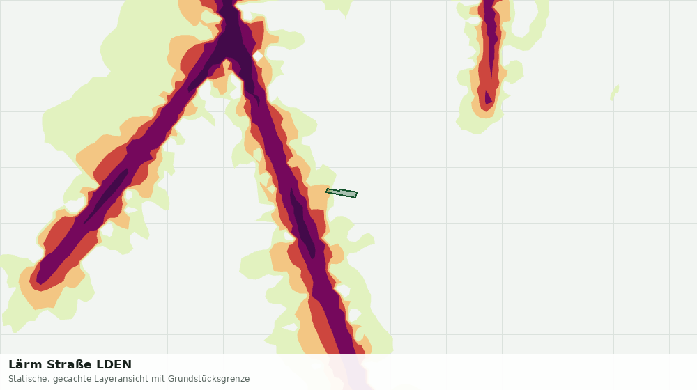 Statische Kartenansicht: Lärm Straße LDEN