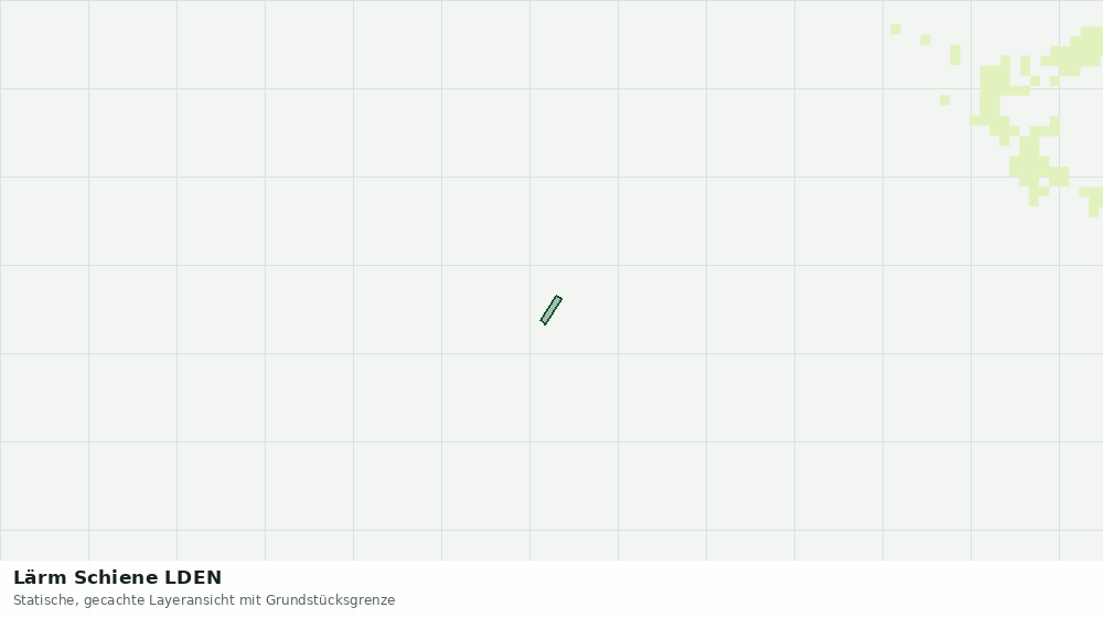 Statische Kartenansicht: Lärm Schiene LDEN