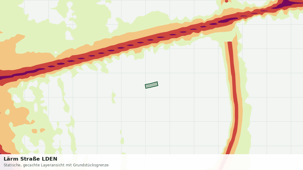Statische Kartenansicht: Lärm Straße LDEN