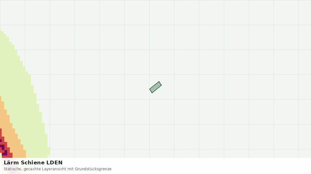 Statische Kartenansicht: Lärm Schiene LDEN