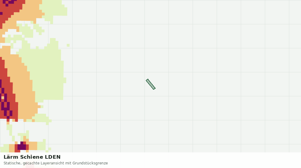 Statische Kartenansicht: Lärm Schiene LDEN