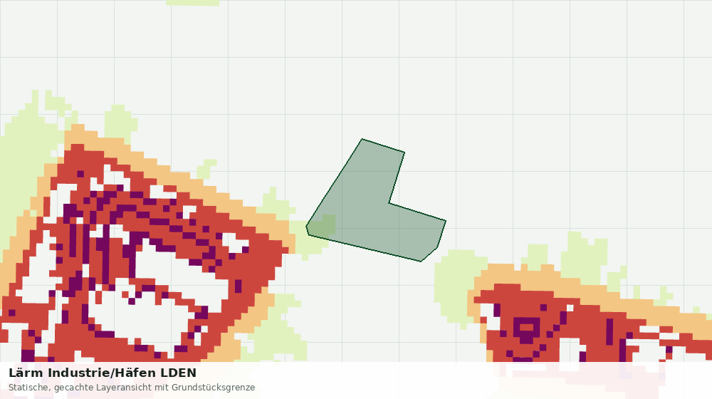 Statische Kartenansicht: Lärm Industrie/Häfen LDEN