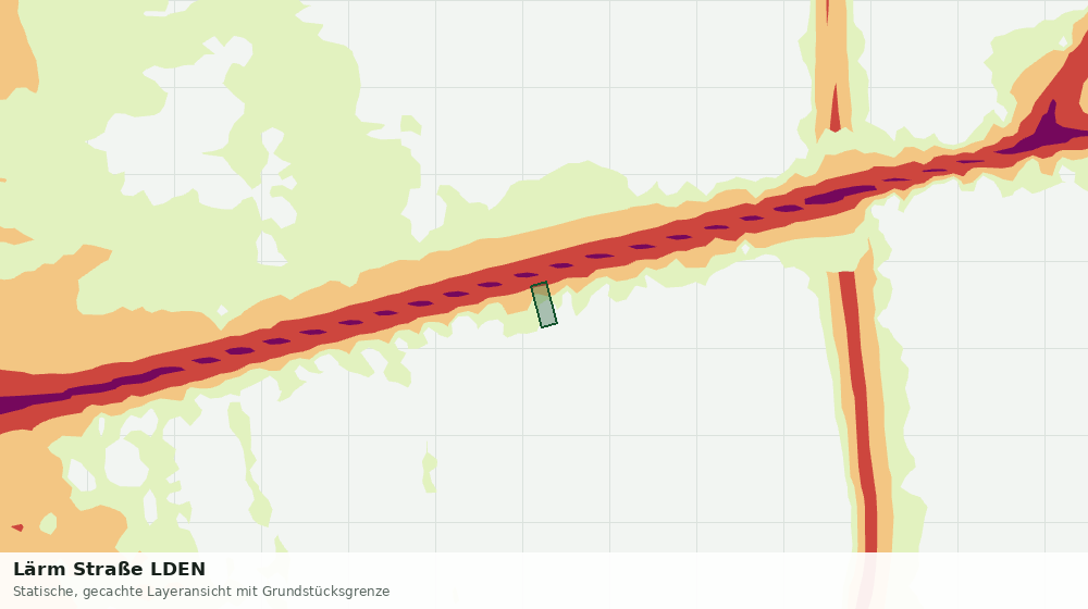 Statische Kartenansicht: Lärm Straße LDEN