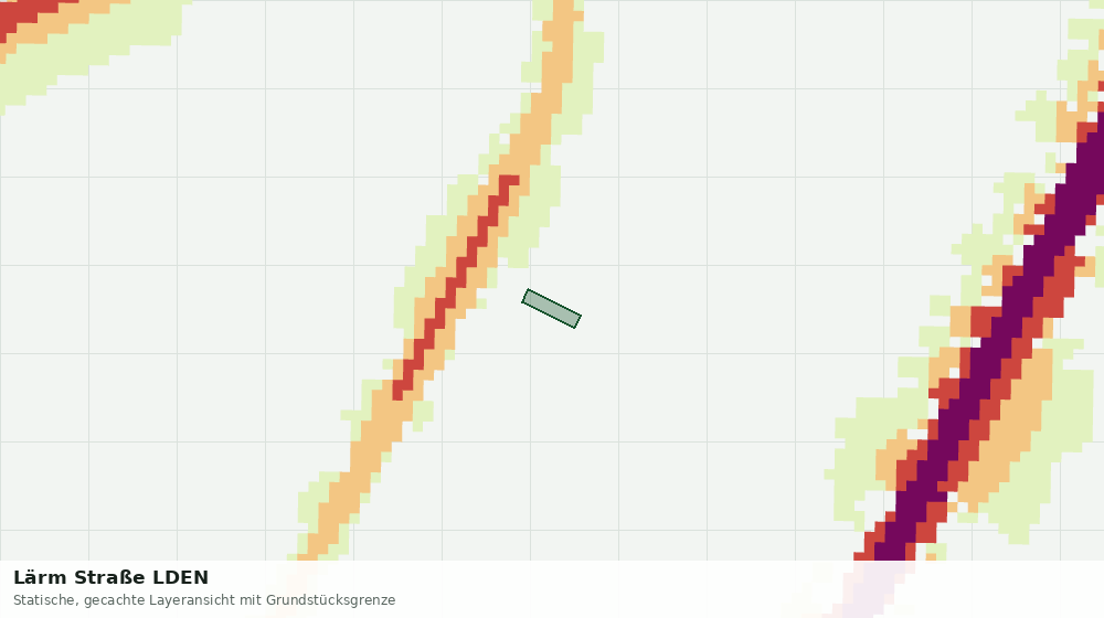 Statische Kartenansicht: Lärm Straße LDEN