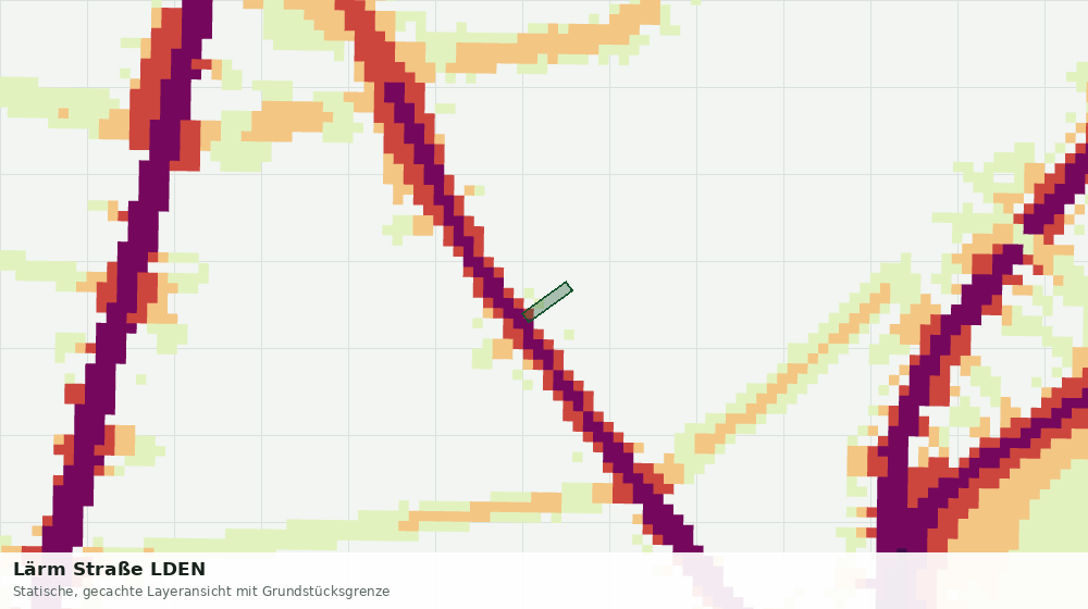 Statische Kartenansicht: Lärm Straße LDEN