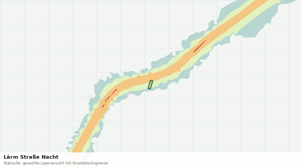 Statische Kartenansicht: Lärm Straße Nacht