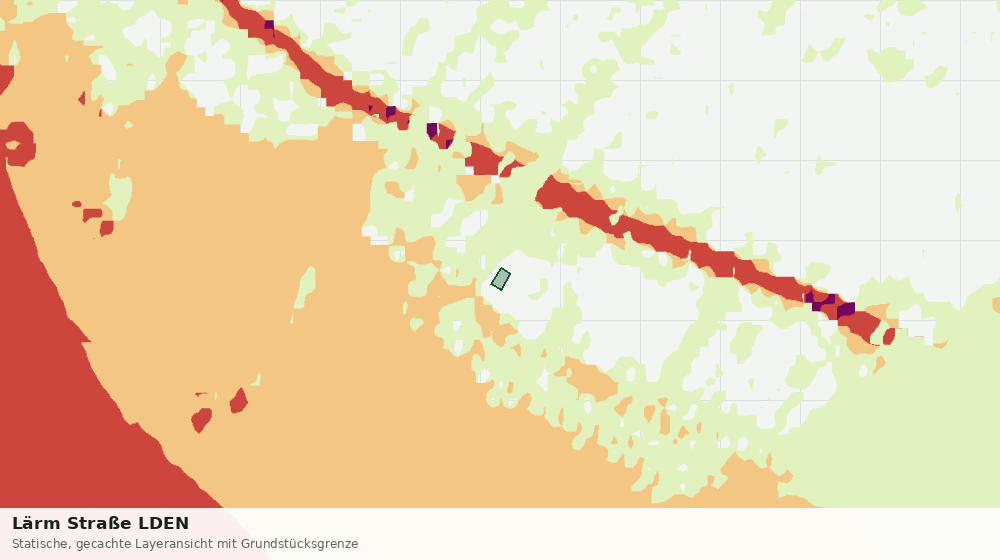 Statische Kartenansicht: Lärm Straße LDEN