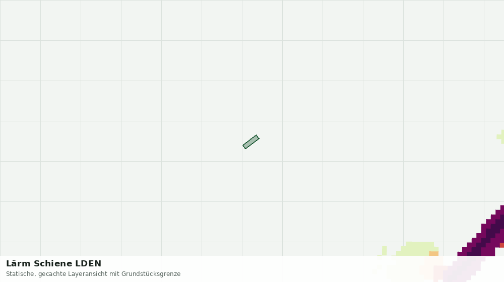 Statische Kartenansicht: Lärm Schiene LDEN