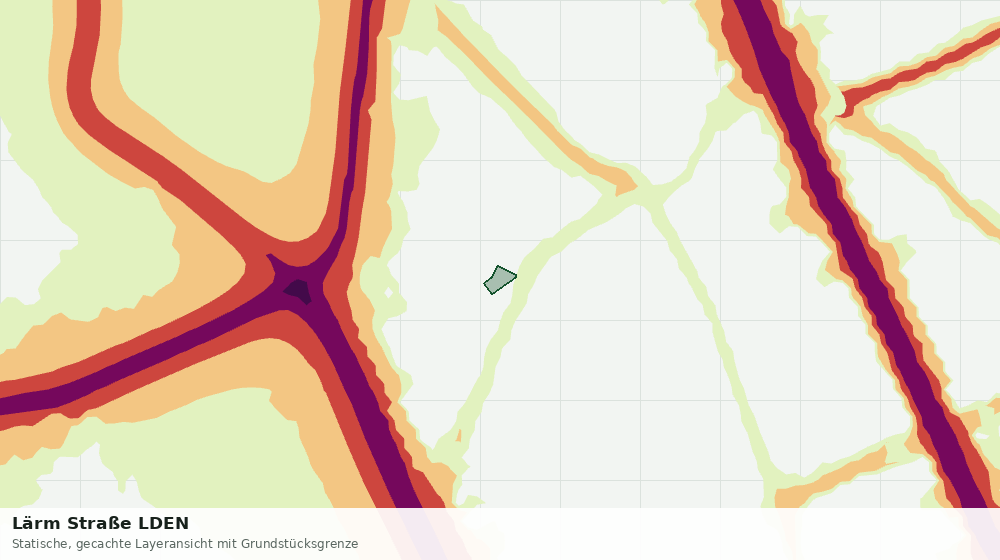 Statische Kartenansicht: Lärm Straße LDEN
