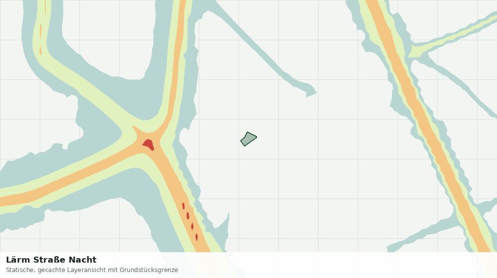 Statische Kartenansicht: Lärm Straße Nacht