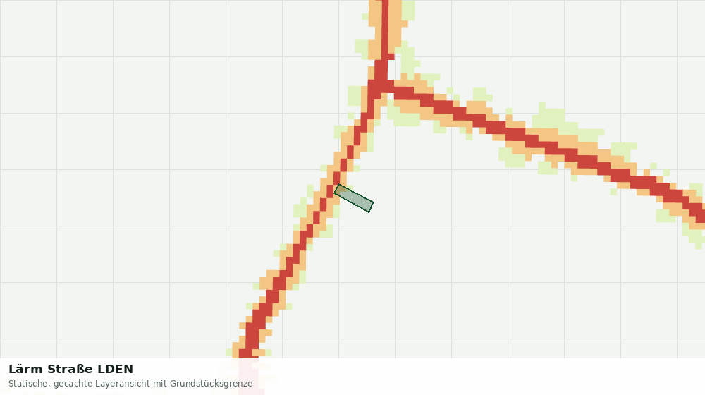 Statische Kartenansicht: Lärm Straße LDEN