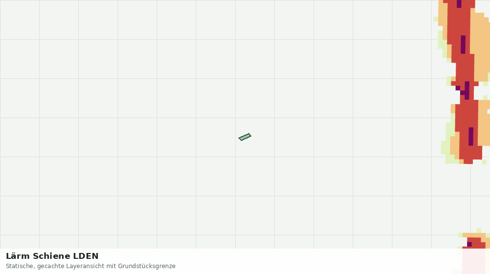 Statische Kartenansicht: Lärm Schiene LDEN