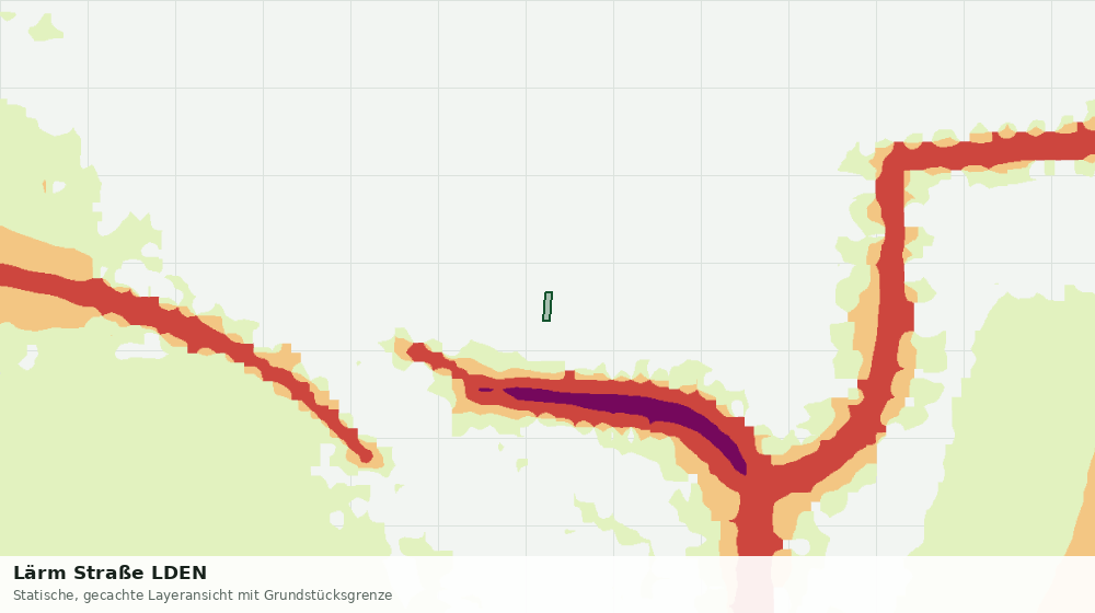 Statische Kartenansicht: Lärm Straße LDEN