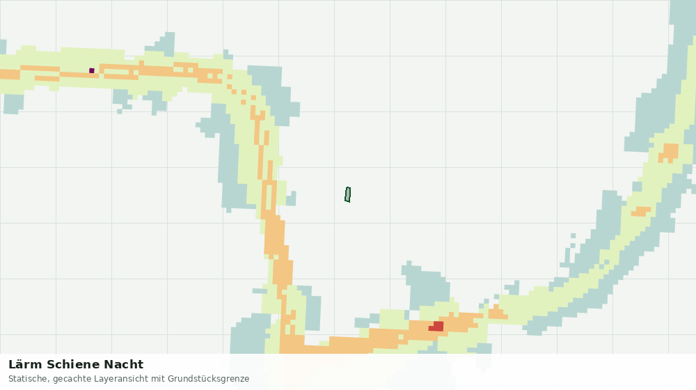 Statische Kartenansicht: Lärm Schiene Nacht