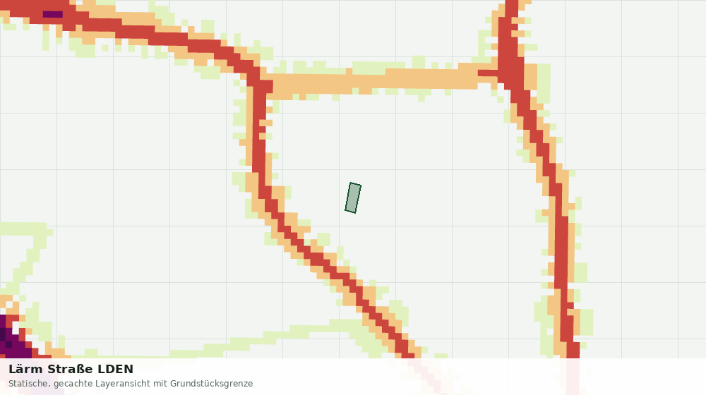 Statische Kartenansicht: Lärm Straße LDEN