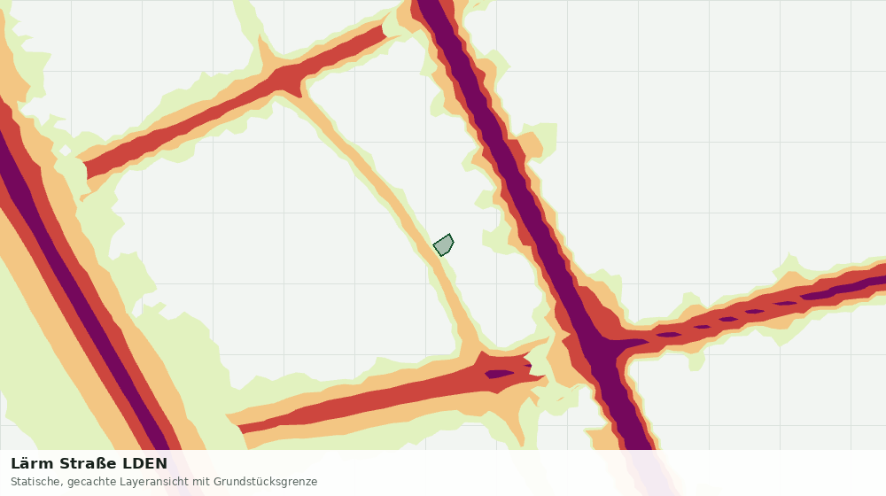 Statische Kartenansicht: Lärm Straße LDEN