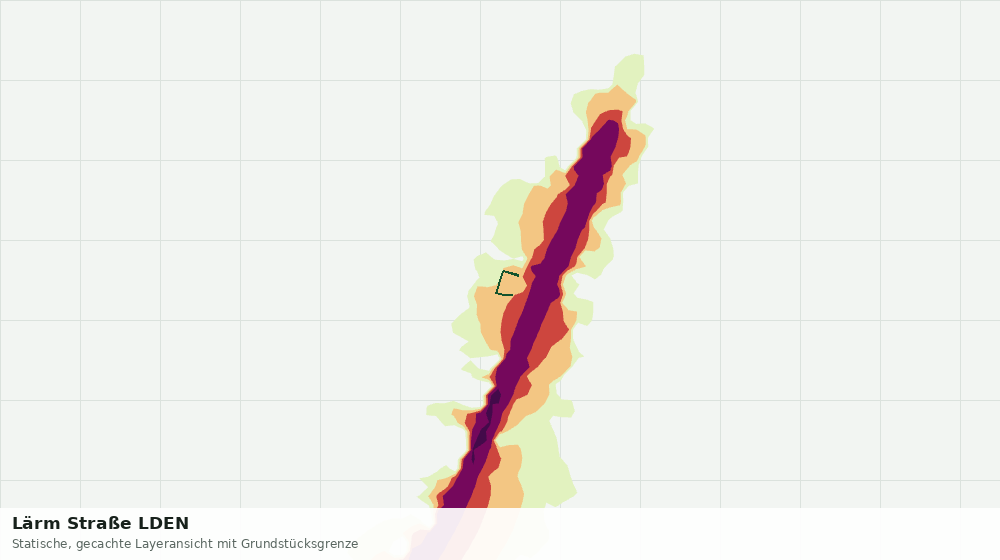 Statische Kartenansicht: Lärm Straße LDEN