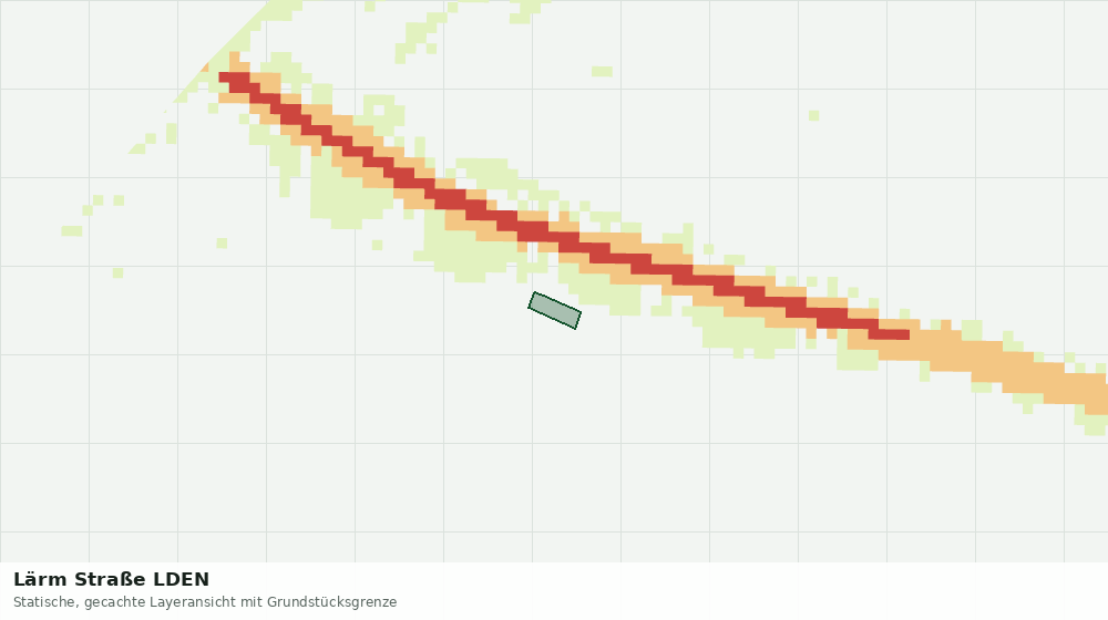 Statische Kartenansicht: Lärm Straße LDEN