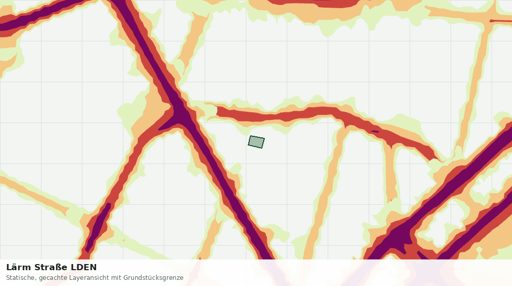 Statische Kartenansicht: Lärm Straße LDEN