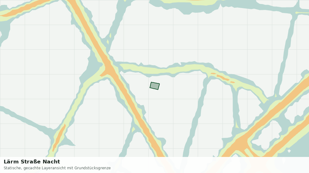 Statische Kartenansicht: Lärm Straße Nacht