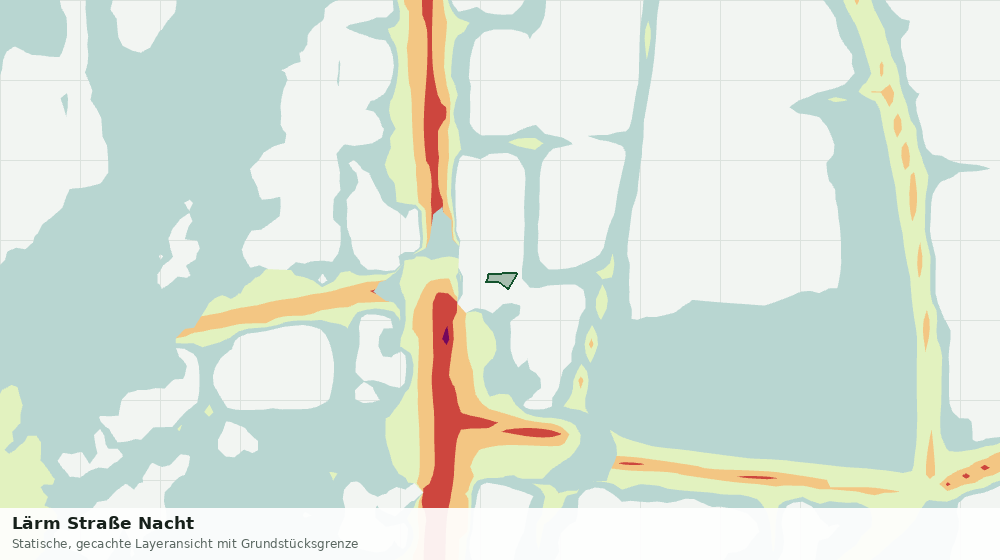 Statische Kartenansicht: Lärm Straße Nacht