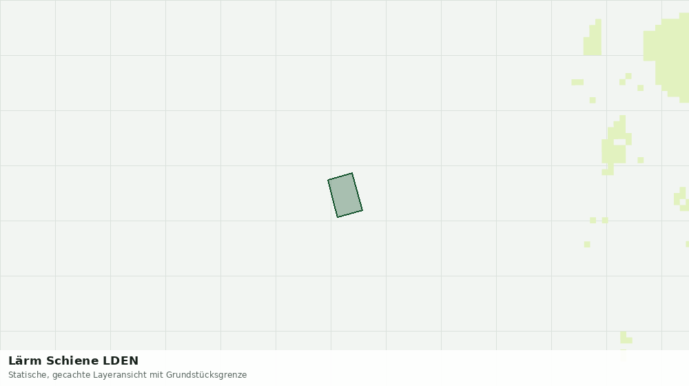Statische Kartenansicht: Lärm Schiene LDEN