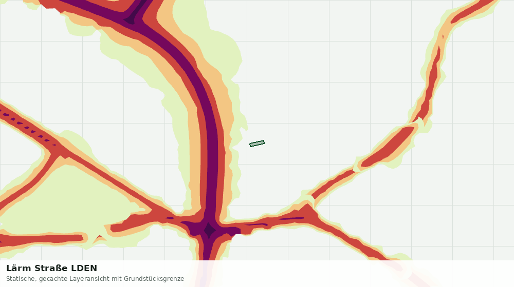 Statische Kartenansicht: Lärm Straße LDEN