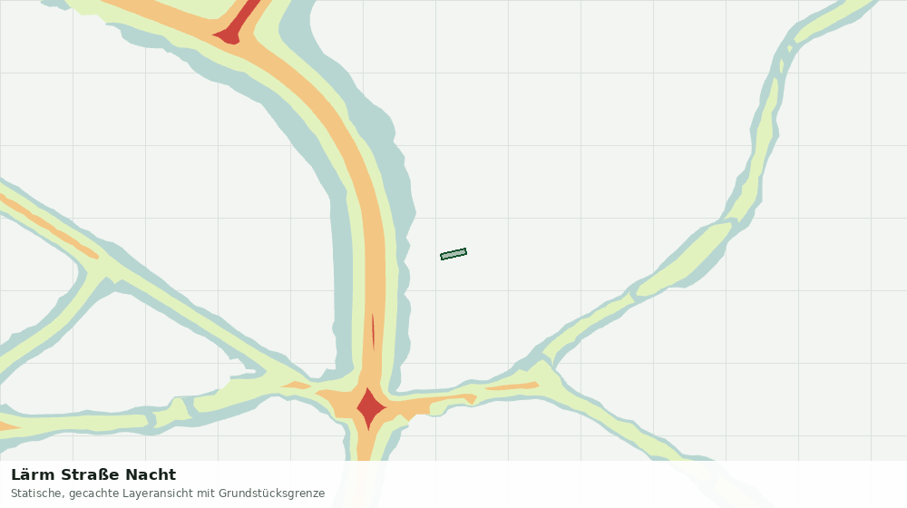 Statische Kartenansicht: Lärm Straße Nacht