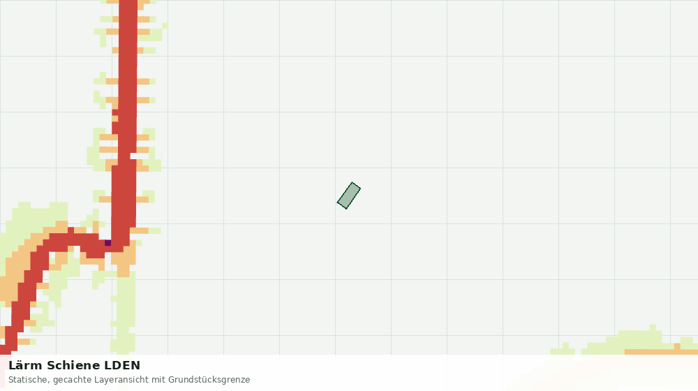 Statische Kartenansicht: Lärm Schiene LDEN