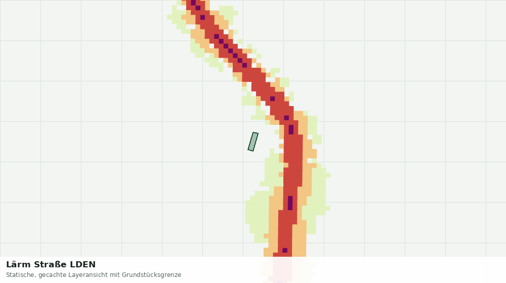 Statische Kartenansicht: Lärm Straße LDEN