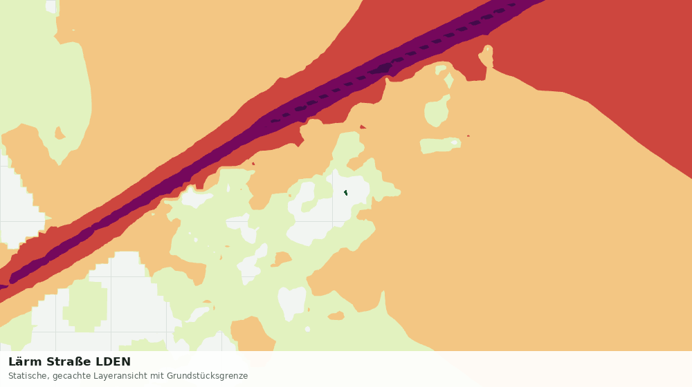 Statische Kartenansicht: Lärm Straße LDEN