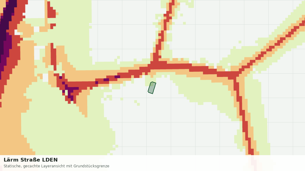 Statische Kartenansicht: Lärm Straße LDEN
