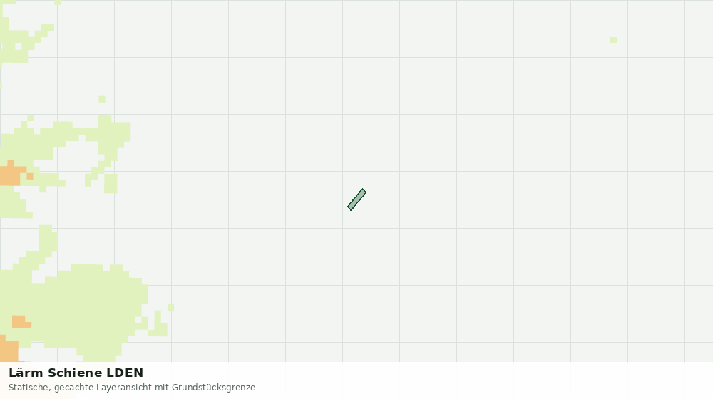 Statische Kartenansicht: Lärm Schiene LDEN