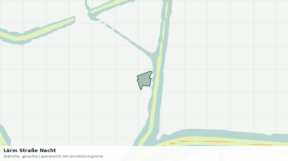 Statische Kartenansicht: Lärm Straße Nacht