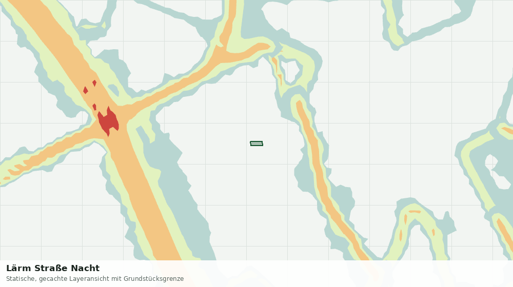 Statische Kartenansicht: Lärm Straße Nacht