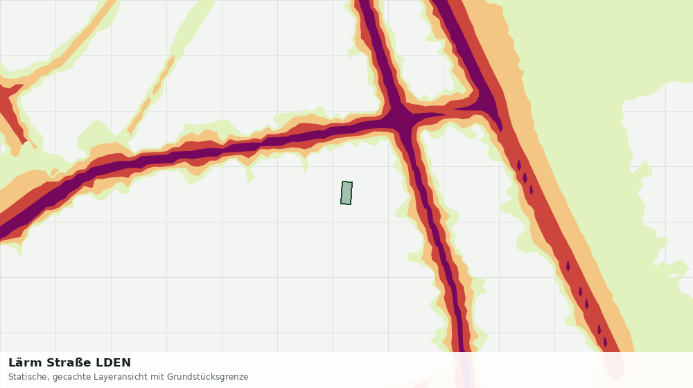 Statische Kartenansicht: Lärm Straße LDEN