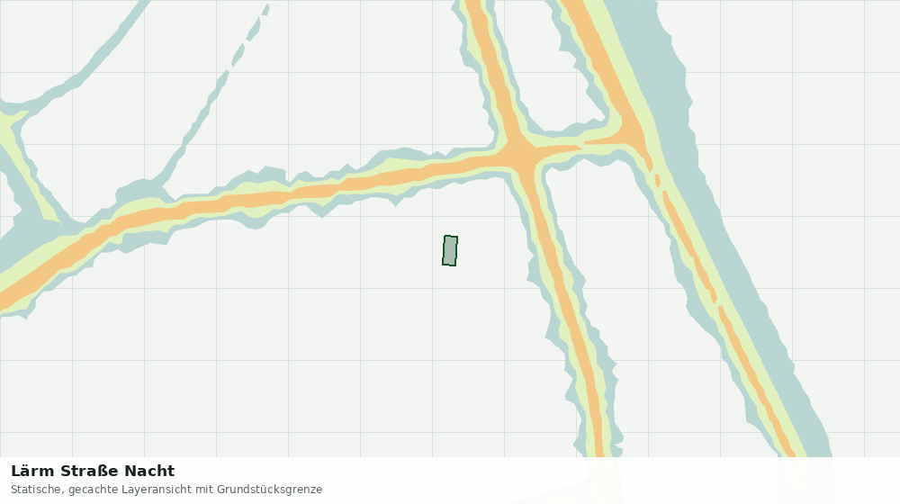 Statische Kartenansicht: Lärm Straße Nacht