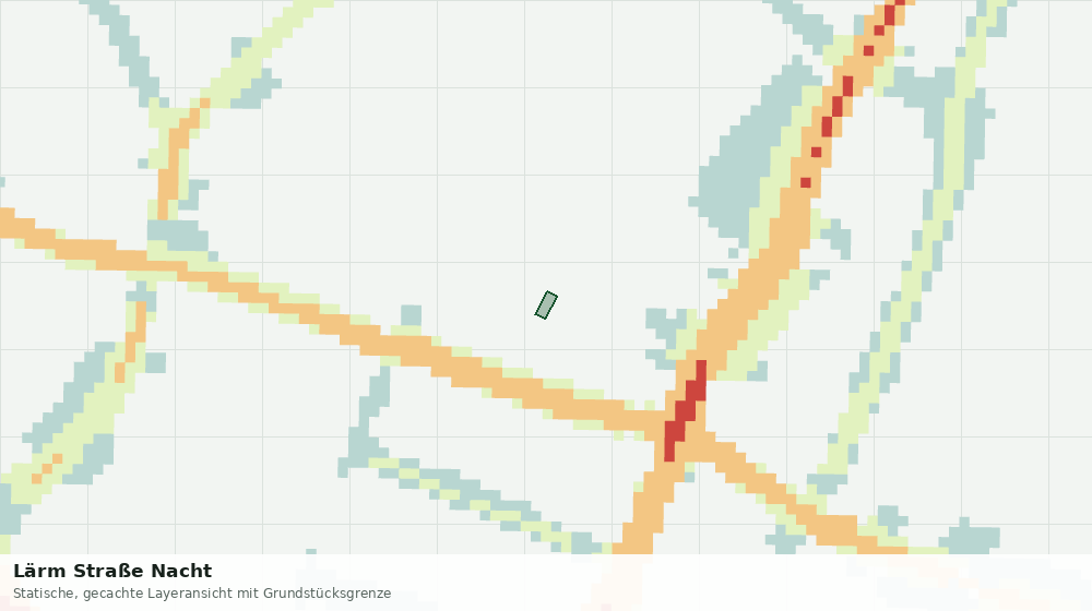 Statische Kartenansicht: Lärm Straße Nacht