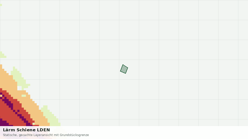 Statische Kartenansicht: Lärm Schiene LDEN
