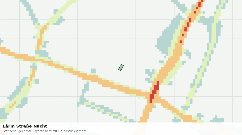 Statische Kartenansicht: Lärm Straße Nacht