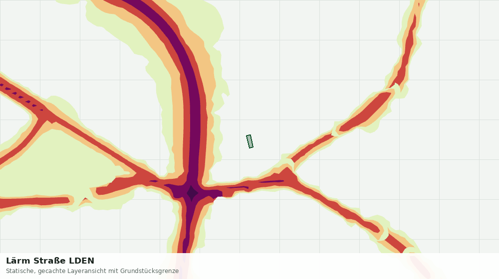 Statische Kartenansicht: Lärm Straße LDEN