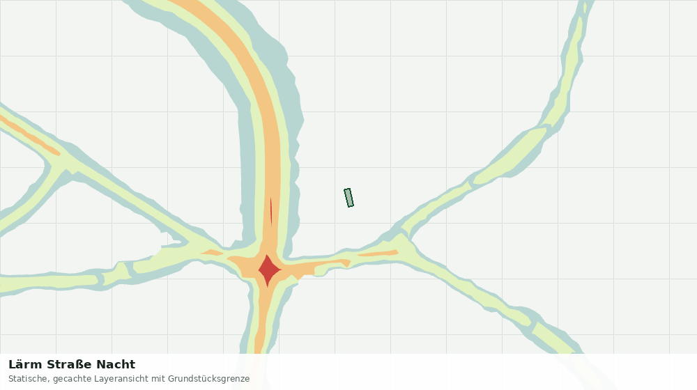 Statische Kartenansicht: Lärm Straße Nacht