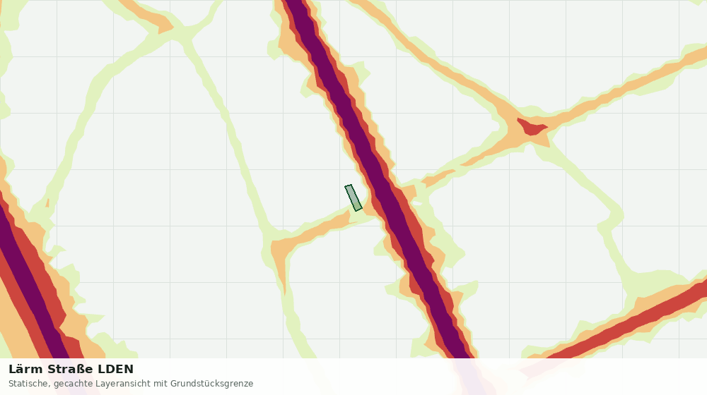 Statische Kartenansicht: Lärm Straße LDEN