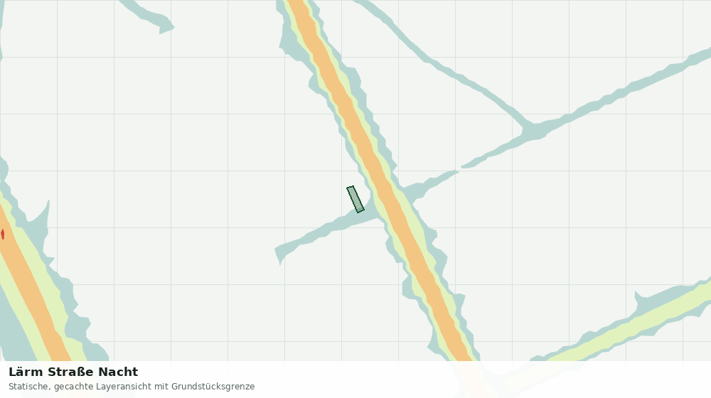 Statische Kartenansicht: Lärm Straße Nacht