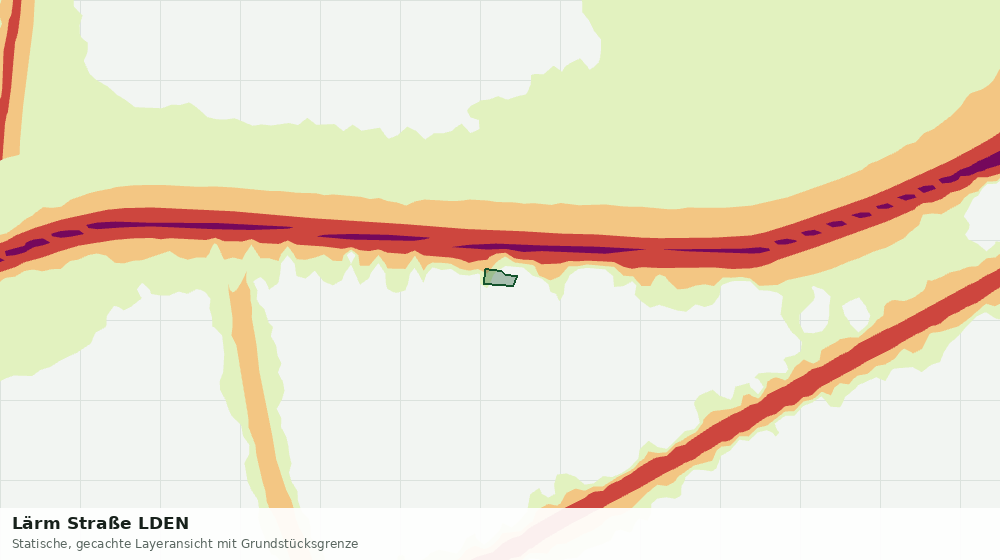 Statische Kartenansicht: Lärm Straße LDEN
