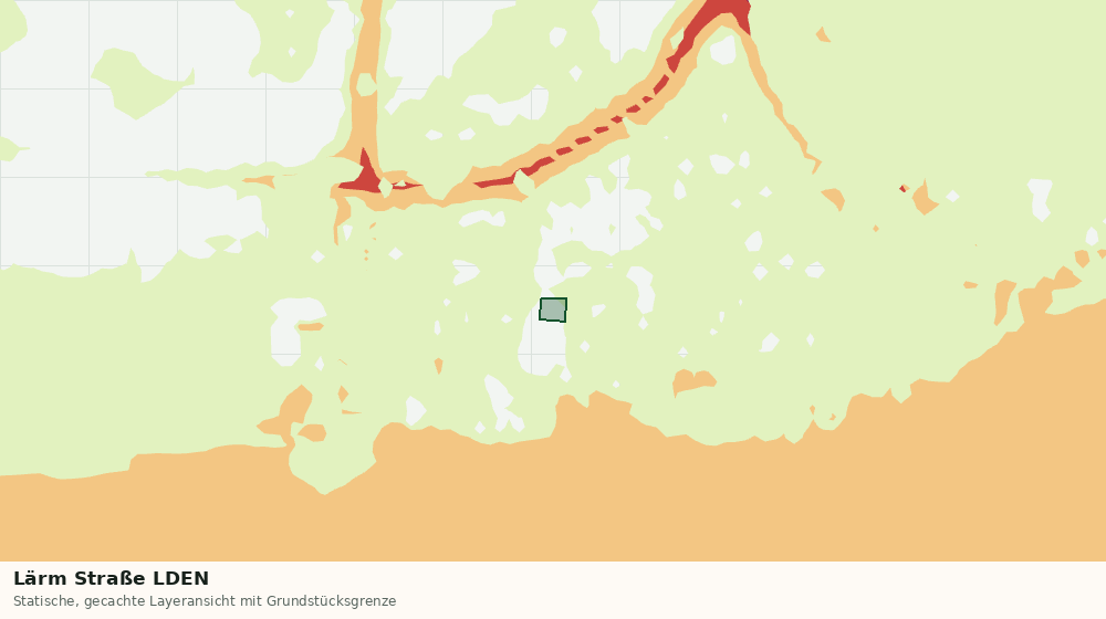Statische Kartenansicht: Lärm Straße LDEN