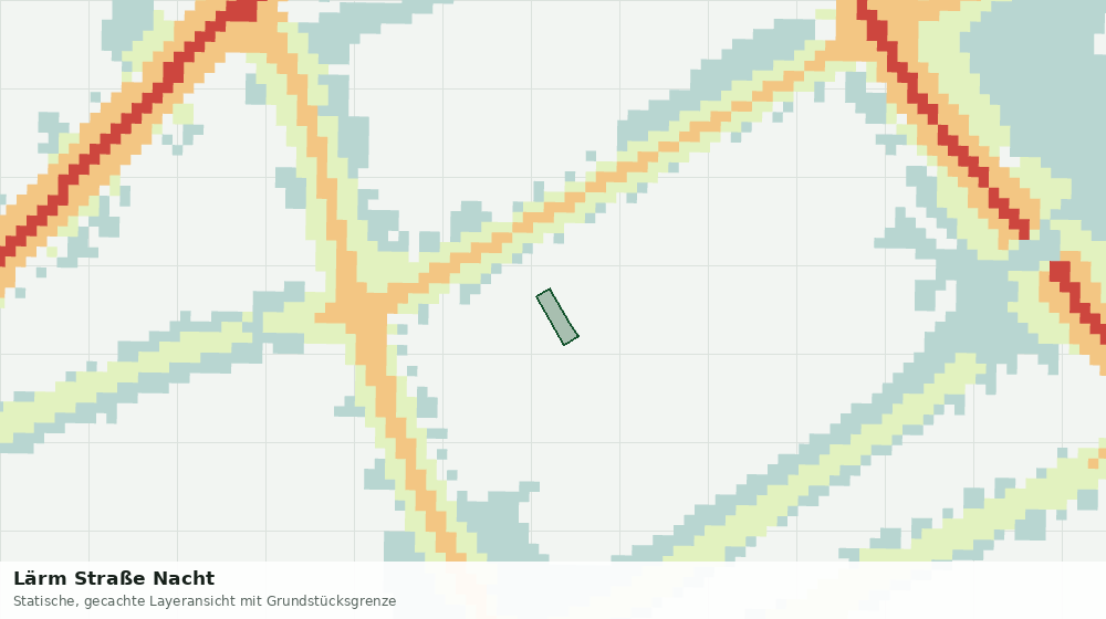 Statische Kartenansicht: Lärm Straße Nacht